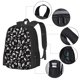 thumbnail image 2 of Fotbe Black White Leaves Mochila para Hombre y Mujer - Tela Oxford 600D Resistente - Mochila Impermeable de Gran Capacidad para Escuela, Viajes y Senderismo, 2 of 6