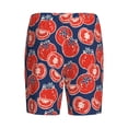 thumbnail image 7 of Daiia Hand Drawn Tomatoes Mens Woven Stretch Pajama Short,Short Pajama Pants-Medium, 7 of 7