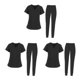 thumbnail image 2 of Guardurnaity Breathable Nursing crub et 2 Fashion V-Neck Comfortable Pocket hirt Type1, 2 of 6