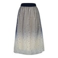 thumbnail image 3 of QHFBli Sequin Tulle Skirts for Women Long Sequin Skirt Tutu High Low Skirt Sparkly Layered Elastic Waist A-Line Skirt, 3 of 8