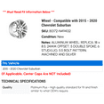 thumbnail image 2 of Wheel - Compatible with 2015 - 2020 Chevy Suburban 2016 2017 2018 2019, 2 of 2