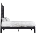 thumbnail image 5 of Bali Hand Carved Floral Queen Bed - Black, 5 of 11