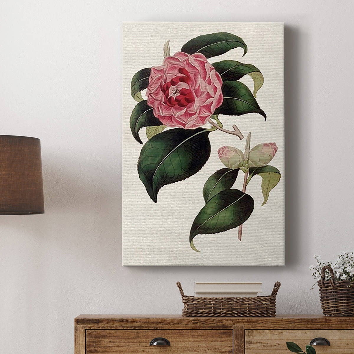 Pink Floral Mix III Premium Gallery Wrapped Canvas - Ready to Hang