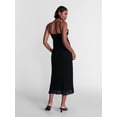 thumbnail image 2 of No Boundaries Ruffle V Neck Maxi Dress, Women's XXS-XXL, 2 of 4