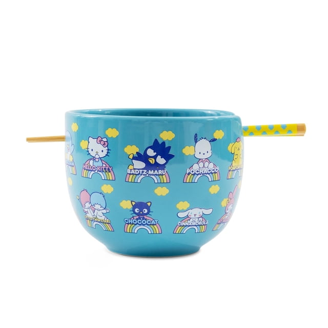Set de vajilla Ramen Silver Buffalo Hello Kitty & Friends
