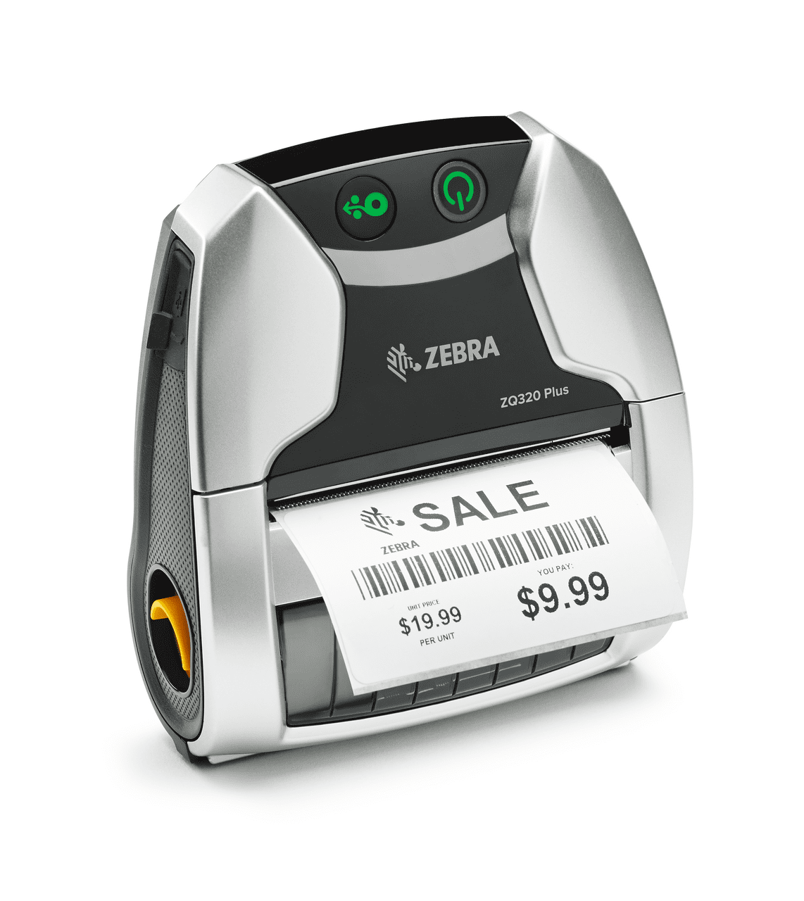 Zebra ZQ320 Plus 3″ Mobile Direct Thermal Printer – 203 dpi, Wi‑Fi (802.11ac) + Bluetooth 4.x, 2280 mAh Battery, IP54, P/N; ZQ32-A0W03R0-00