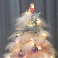 thumbnail image 2 of Árbol de Navidad Mini Árbol de Navidad y Plumas de Mesa, Árbol de Navidad Pequeño, Decoraciones de 50 cm con Adornos de Madera 0821 Color Rosa; Tamaño 50 cm, 2 of 5