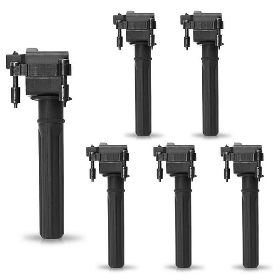 ISA Ignition Coil Pack UF269 Set of 6 For Chrysler 300 300M Pacifica Concorde Intrepid 1999-2006, 2004-2006 Pacifica, 1998-2004 Dodge Intrepid V6 3.2L 3.5L Replace# UF-269 UF-395 C533 5C1094 E252