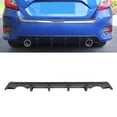 thumbnail image 4 of Black Diffuser, Rear Bumper, Rear Bumper Lip Durable Bumper Diffuser Bumper Diffuser Replacement Car Factory for Car Maintenance Fit   Sedan 2016-2018, 4 of 8