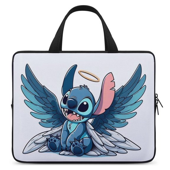 Stitch Angel Laptop sleeve with Handle, Laptop Case, laptop bag, Durable Shockproof Protective Computer Cover Carrying Bag Briefcase Carrying for 15" 17"