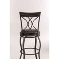 thumbnail image 7 of Home Square 43" Transitional Swivel Bar Stool in Black Silver - Set of 2, 7 of 7