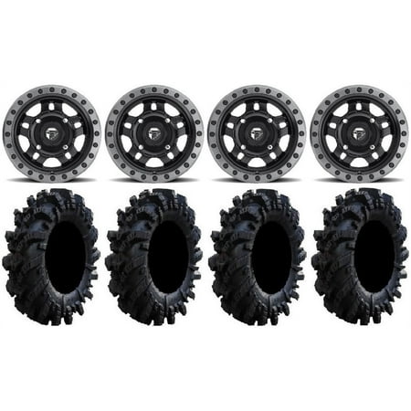 Fuel Anza Black 14 Wheels 26.5 Intimidator Tires Kawasaki Mule Pro FXT Fuel Anza Black 14 Wheels 26.5 Intimidator Tires Kawasaki Mule Pro FXT