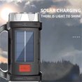 thumbnail image 4 of Flashlight Solar Powered Portable LED Lantern with Red Blue Flashing COB Side Light Emergency Light for Outdoor Camping Gold Small, 4 of 6