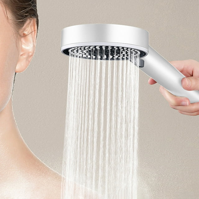 Cabezal de ducha de mano de alta presión para agua dura, 5 modos de rociado, ideal para personas mayores y niños. Ideal para duchas domésticas.