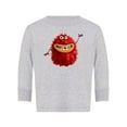 thumbnail image 1 of Hairy Monster Greeting Long Sleeve Toddler -Image by Shutterstock,  4 Toddler, 1 of 4