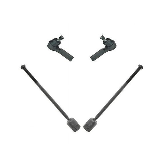 Front Tie Rod End Set 4 Piece - Compatible with 1986 - 1995 Ford Taurus 1987 1988 1989 1990 1991 1992 1993 1994