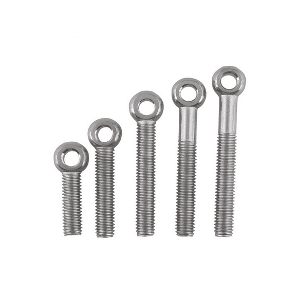 (4 pcs) 304 Stainless Steel Fisheye Eyelet Lifting Ring O-Ring Bolts M6x20mm