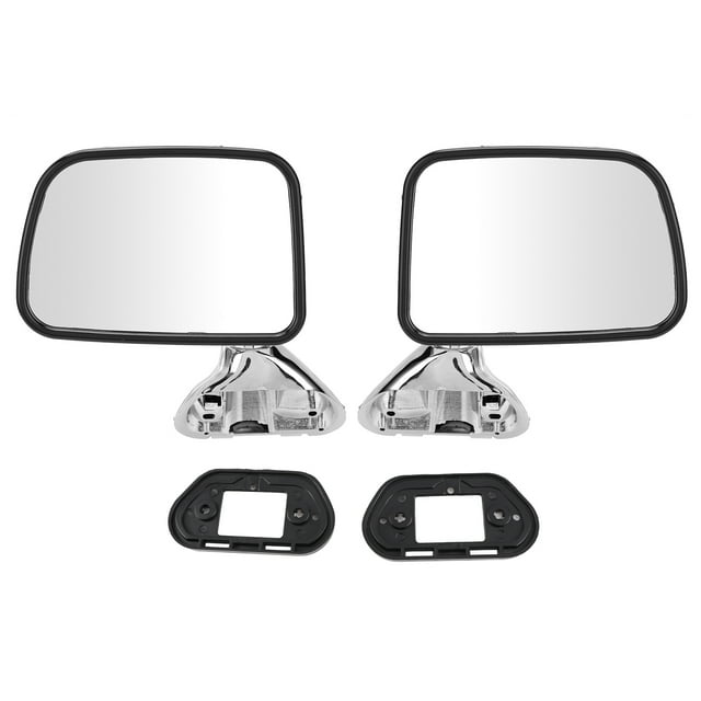 Par de espejos retrovisores de puerta de coche galvanizados, de seguridad para la conducción, aptos para HILUX 1988-2005