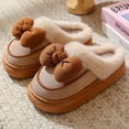 thumbnail image 3 of Zapatillas de algodón para mujer ins invierno interior pareja en casa 2024 nuevas lindas Zapatillas de felpa para uso exterior otoño e invierno, 3 of 5