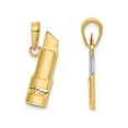 thumbnail image 3 of Red Enameled Lipstick Charm Pendant Necklace in 14K Yellow Gold With Chain for Women, 3 of 5