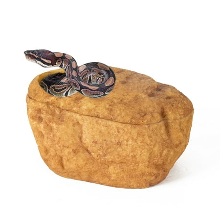 UPC: 0729920920662 | REPTIZOO Reptile Hide Cave  Snake Cave and Hides  3-in-1 Magnetic Attraction Cave for Snake  Ball Python