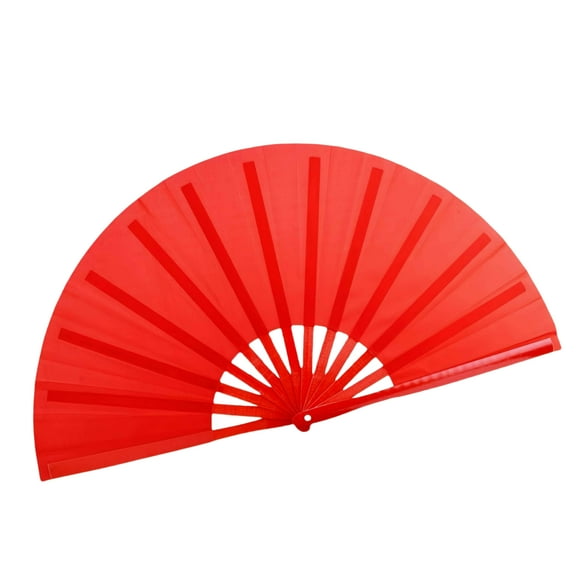 Large folding hand fan, nylon cloth retro cloth fan, Chinese Kung Fu Tai Chi hand fan, unisex, festival, dance, gift, performance, decoration