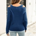 thumbnail image 6 of IROINNID Reduced Womens Sweater V-Neck Pullover Sweater Solid Color Loose Mid-Length Long Sleeve Sweater Autumn Winter Knit Sweater, 6 of 6