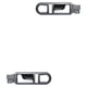 thumbnail image 1 of Par de MANIJAS PUERTA INTERIOR HUSHAN Volkswagen Beetle 1998 al 2011 color Negro/cromado, 1 of 4
