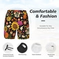 thumbnail image 4 of Kdxio Sunflowers Mushrooms Print Men'S Swim Trunks With Compression Liner 7 Inch Inseam Quick Dry Swim Shorts, 4 of 7
