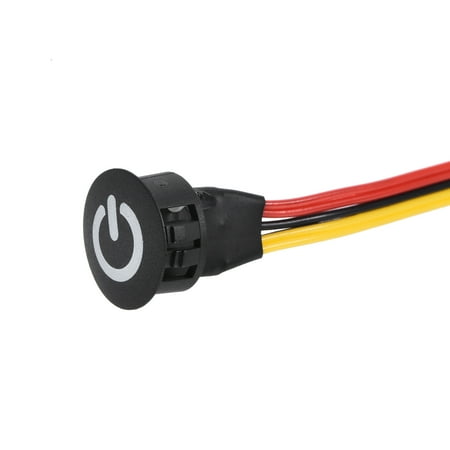 Uxcell DC 12V Touch Dimmer Switch On/Off 16mm Diameter Snap-in Mount ...