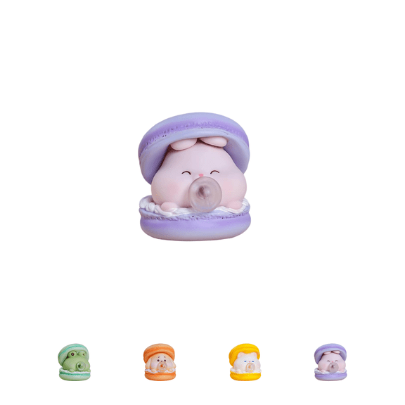 Bubble Pinch Le Macaron Pendant squeeze toys for kids,squeeze toys for Stress Relief, Super Soft Squeeze Fidget Toys,Funny Easter Gag Gift & Coworker Birthday Present Light Purple