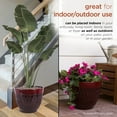 thumbnail image 6 of Alpine Corporation 15" x 12" Stone-Look Planters with Drainage Holes, Red, Set of 2, 6 of 13