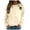 AB573 Beige, variant on Tisuna Halloween Sweatshirt For Women Relaxed Fit Skull Print Crewneck Sweatshirt Ladies Long Sleeve Festival Theme Party Fall Tops Clothes Size L