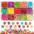 thumbnail image 1 of 9000 piezas de rodajas de frutas para decoración de uñas, rodajas de frutas para bricolaje, rodajas de polímero 3D, fabricación de rodajas de arcilla polimérica para decoración de uñas (15 estilos), 1 of 5