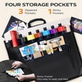 thumbnail image 5 of JusArt Art Portfolio Bag, 18x24 Light Weight Portfolio Folder Case with Adjustable Shoulder Strap, Leather Corners, Waterproof Art Bag for Artists and Students for Artwork, Poster, Sketching, Drawing, 5 of 10