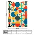 thumbnail image 3 of FCXZI Colorful Pattern Geometric Shapes Flannel Blanket, Lightweight 30*40in, 3 of 7