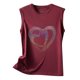 thumbnail image 5 of Camiseta sin mangas suelta con cuello redondo y lentejuelas reflectantes coloridas para mujer Pompotops  lopia990507, 5 of 6