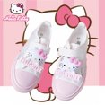 thumbnail image 2 of Zapatos de lona de Anime Sanrios Hellokittys para niños, zapatillas blancas huecas transpirables, zapatillas finas, zapatos informales Kawaii para niñas, regalo, 2 of 5