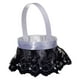 thumbnail image 3 of Delicada canasta de flores para niña de las flores, símbolo de amor, contenedor de dulces de frutas, encaje Negro, 3 of 5