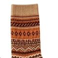 thumbnail image 3 of FAIOROI Socks for Women Vintage Fair Isle Crew Sock Warm Thick Winter Soft Cozy Printed, 3 of 6