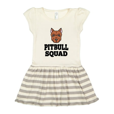 

Inktastic Dog Pitbull Squad Gift Toddler Girl Dress