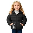 thumbnail image 5 of Staki Winter Infant Kids Baby Hooded Snowwear with Bear Ears Toddler Outerwear Lining Coat Warm Jacket Baby Wearing Jacket 12M,18M,24M,2T,3T,4T,5T(Black,4-5 Years), 5 of 7