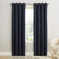 thumbnail image 1 of Sun Zero Grant 54 Inch x 63 Inch Polyester Grommet Top Single Curtain Panel, Navy Blue, 1 of 3