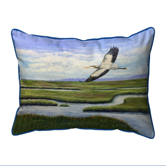 Betsy Drake Interiors Marsh Flying Small Indoor/Outdoor Pillow 11x14
