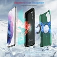 thumbnail image 2 of Hidden Series Galaxy S21+ Plus Case 5G,[No Fall-Off Kickstand] 360°Embedded Ring, 15Ft Military Grade Shockproof Protective Phone Case Designed for Samsung Galaxy S21 Plus 6.7 Inch, Green, 2 of 13