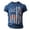Blue, variant on VNKIDY Mens Independence Day Short Sleeve TShirts Usa Flag 250 Years Print Crewneck Patriotic Casual Tees For National Celebrations Daily Wear Black S