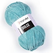 Yarn Art Dolce Yarn 100% MicroPolyester Velvet Blanket Amigurumi Super Bulky :6 Baby Chenille Yarn (1 Skein, 770)