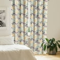 thumbnail image 2 of Ambesonne Butterfly Curtains, Abstract Springtime, Pair of 28"x95", Multicolor, 2 of 5