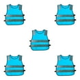 thumbnail image 2 of relayinert Reflective Safety Vest for Kids High Visibility Waistcoat for Traffic and Work blue 42x47x5cm 5Set, 2 of 6