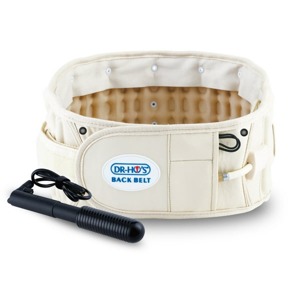 DR HO Decompression Belt 3100UA White 2-in-1 Stretch & Support